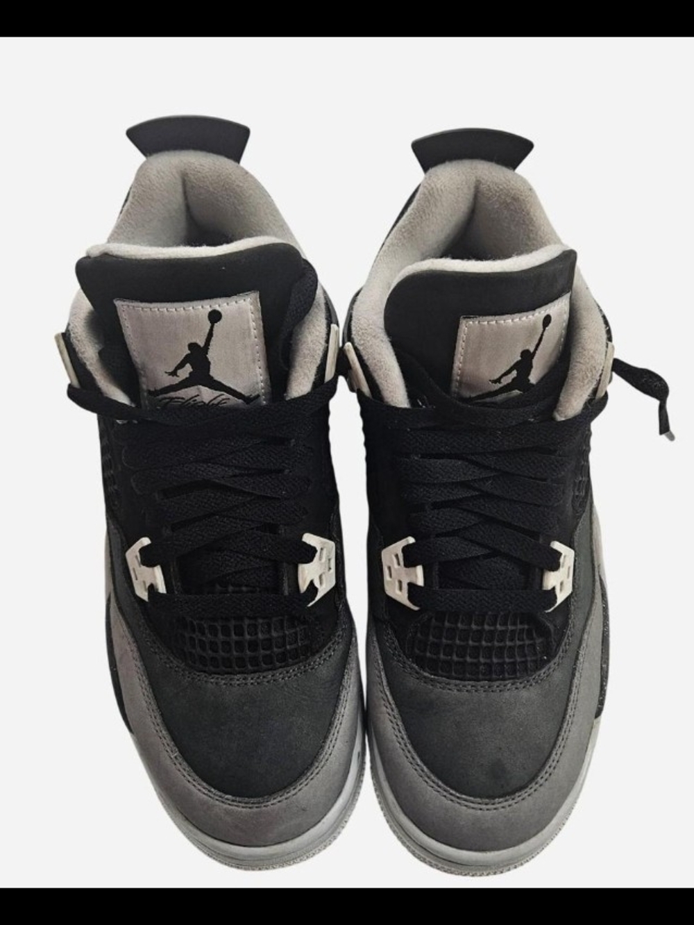Jordan Kids Basketball Sneakers in Black and Gray Unisex Size 4.5